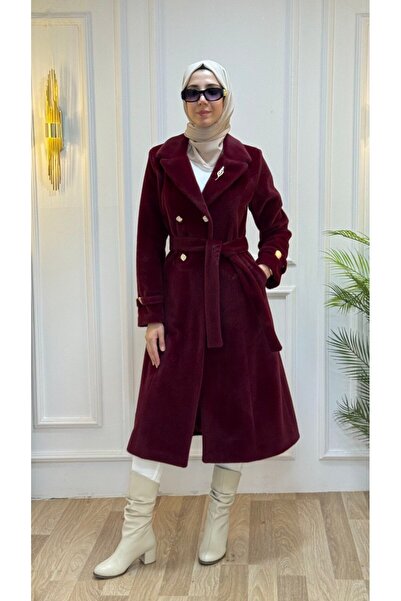 Tebrikler tekstil Women's Long Winter Trench Coat Model G3421