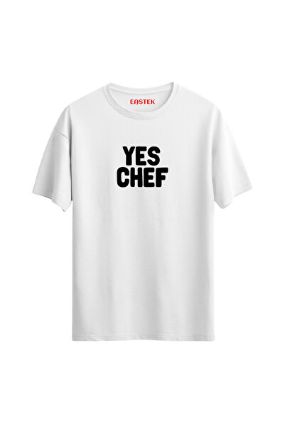 Açık Garaj Yes Chef Design T-Shirt, Men's T-Shirt, Women's T-Shirt, Unisex T-...