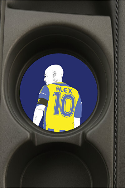 Cekuonline حامل أكواب دائري بيضاوي الشكل مطبوع للسيارة بتصميم أليكس