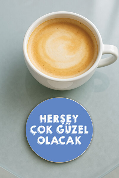 Cekuonline قاعدة كوب دائرية من البليكسي جلاس مع نقش مطبوع، فردية وجميلة جدًا