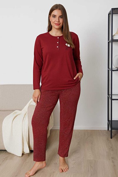 Tenra Geniş Kalıp Kadın Pijama Takımı %100 Pamuk