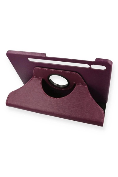 The LOG INVEST Samsung Galaxy T870 Tab S7 11 Case 360 Tablet Leather Case - Plum
