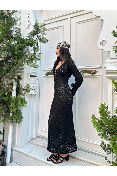 TOFİX textile فستان شاطئ تريكو