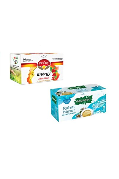 Doğuş Çay Doğadan Rahat Hisset Passifloralı 18'li + Doğuş Energy 20 li Bitki Çayı Hediyeli