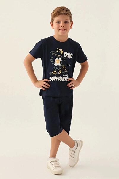 ROLY POLY Boy's capri set - navy blue