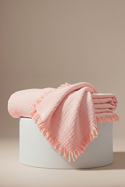 Huggy Mercan Çok Amaçlı %100 Pamuk Müslin Bebek Battaniyesi 100x130 – 4 Katlı...