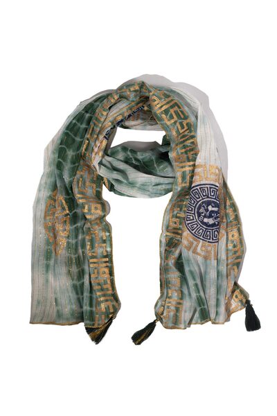 Ancient wisdom Nomad Sari Scarf – Marbella Print Khaki