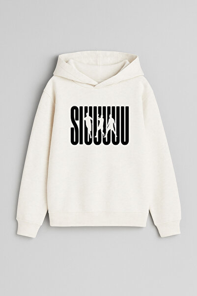 MODA Jucătorul de fotbal Ronaldo CR7 cu imprimeu Ecru Fată Băiat Copil cu glu...