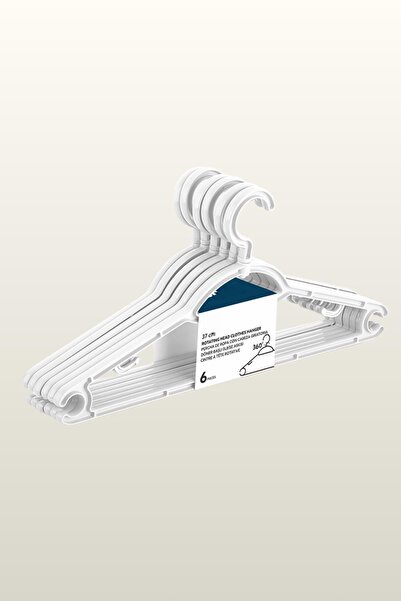 Depa 37 cm Swivel Head White Hanger Set of 6