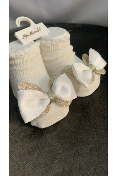 minimixbaby Decorated Baby Socks with Ribbon Details