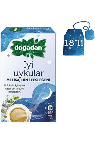 Doğuş Çay Doğadan İyi Uykular Melisa Hint Fesleğeni 18'li + Doğuş Energy 20 li Bitki Çayı Hediyeli