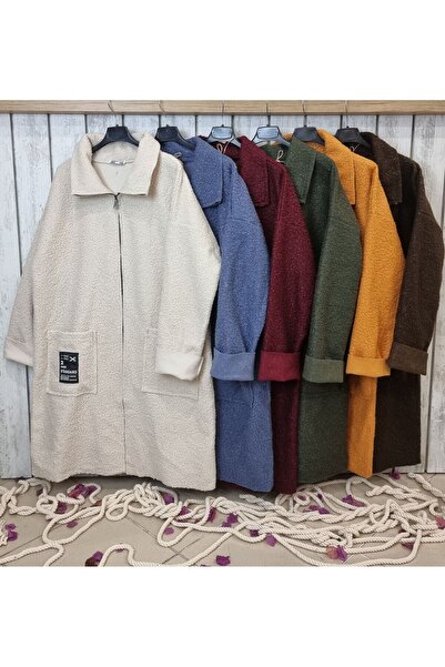 pudubutik Italian Boucle Coat Orange