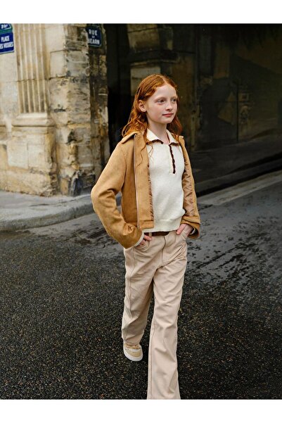 LC Waikiki Suede Look Girl's Coat