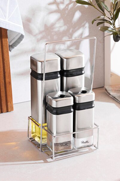 Perotti CUBIC 4'lü Standlı Yağlık-Sirkelik Takımı