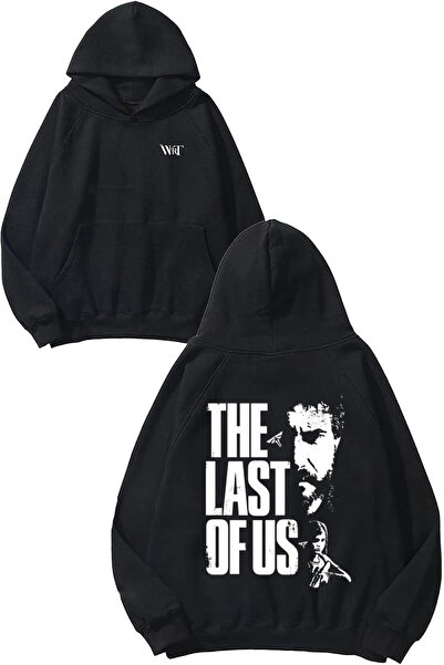 THEWERT Φούτερ με κουκούλα με στάμπα The Last Of Us 5 σε μαύρο χρώμα