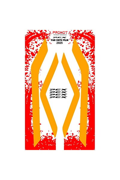 PROMOT PCX 2025 Far Filmi Turuncu Folyo