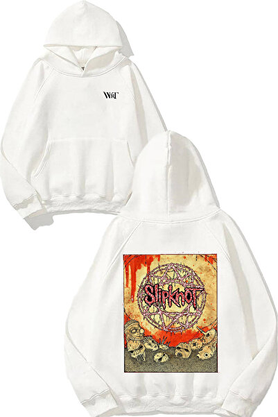 THEWERT Slipknot rok muzika 19 dizajn leđa Štampano bela Sa kapuljačom majica