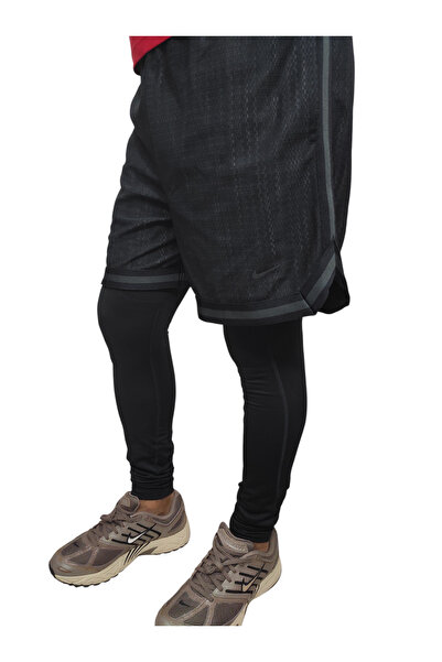 Nike LeBron DNA Erkek 6" 3'ü 1 Arada siyah Basketbol Şortu(Taytlı sort) FZ1058-010