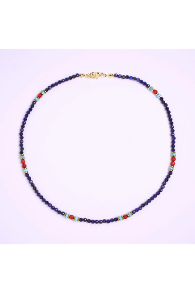 B Design jewelry Ahu Lapis Lazuli & Mercan Kolye
