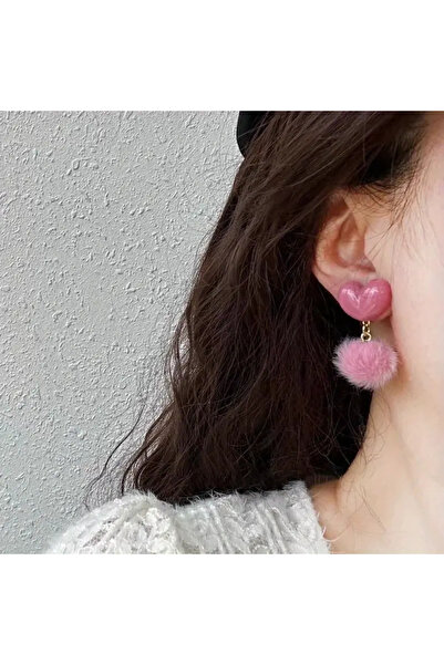 Fashionjewelery Heart Puff Earrings