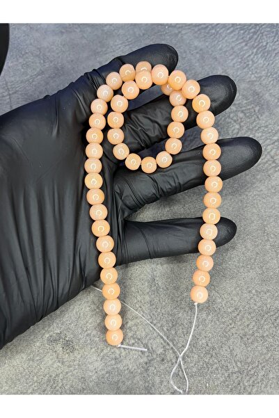 Mos Tespih Mărgele de sticlă cremă, piatră naturală (un set are 50 de mărgele)