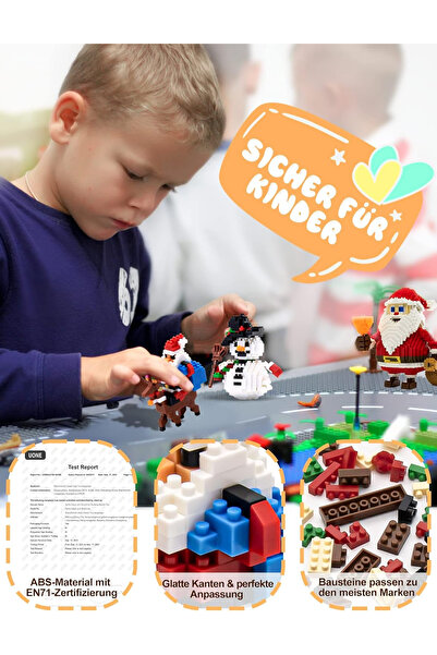 OEM Snowman and Santa Claus construction set 720 pieces