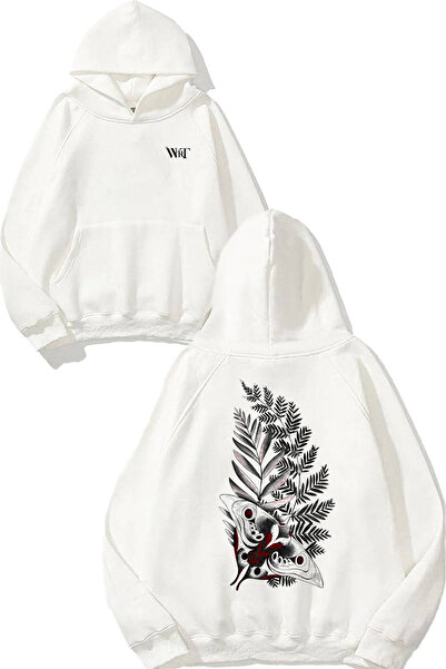 THEWERT سويت شيرت أبيض بقلنسوة مطبوع عليه تصميم The Last Of Us 1