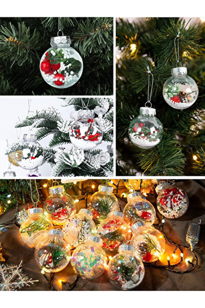 OEM Transparent globes 6 cm set of 12 pcs