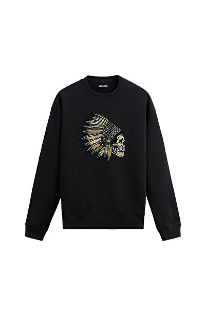 Colermi سترة مطبوعة عليها رجل محارب يرتدي قبعة جمجمة