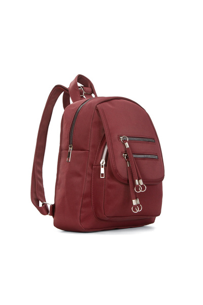 Adelina Bags Women's Daily Backpack with Flap and Zipper Detail