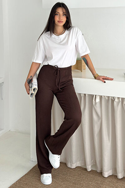 Noa&Noa Жіночі широкі штани з підвернутими штанинами – спеціальна зимова коле...