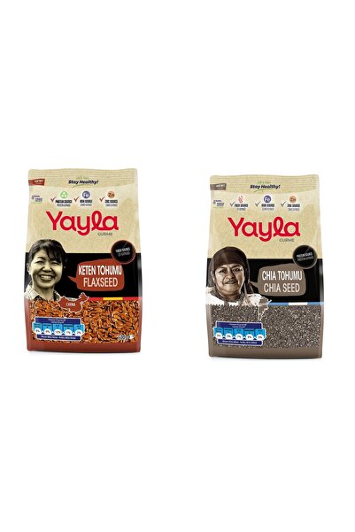 Yayla 2’Li Set Gurme Chia Tohumu 500 Gr+Keten Tohumu 500 Gr