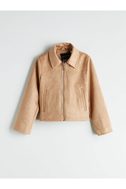 LC Waikiki Suede Look Girl's Coat