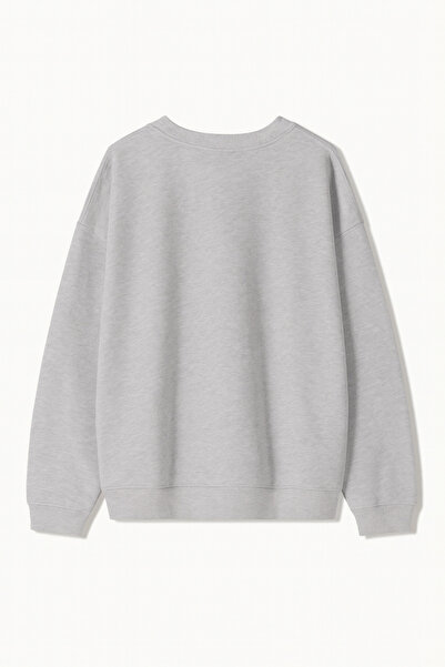 Disante Women's Oversize Fit Sweatshirt Turkish Girl Printed – Crew Neck, 3 Thread Fleece