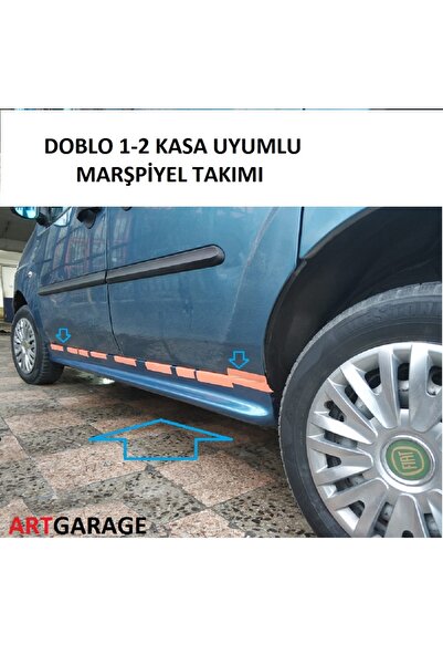 Bodykitartgarage DOBLO 1-2 UYUMLU MARŞPİYEL TAKIMI(BOYASIZ)FİBERGLASS