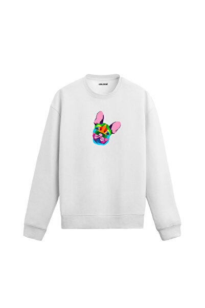 Colermi سويت شيرت مطبوع عليه الكلب الفرنسي بولدوج