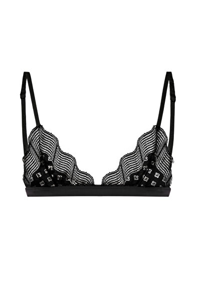 Simi Underwear Bailey Dantelli Siyah Kadın Bralet Sütyen