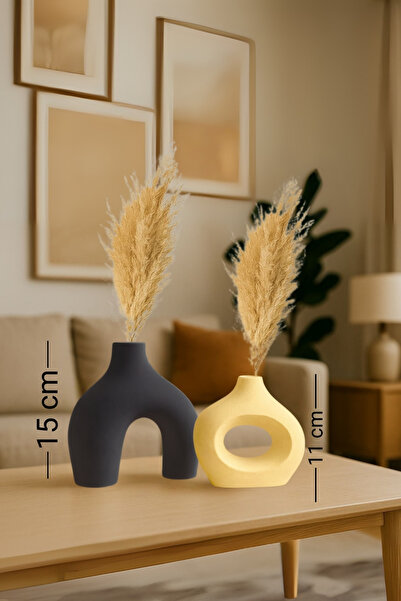 rufhomedesign 2 Li İskandinav Tarzı 15 cm& 11 Cm Bohem Stone Vazo Pinterest P...