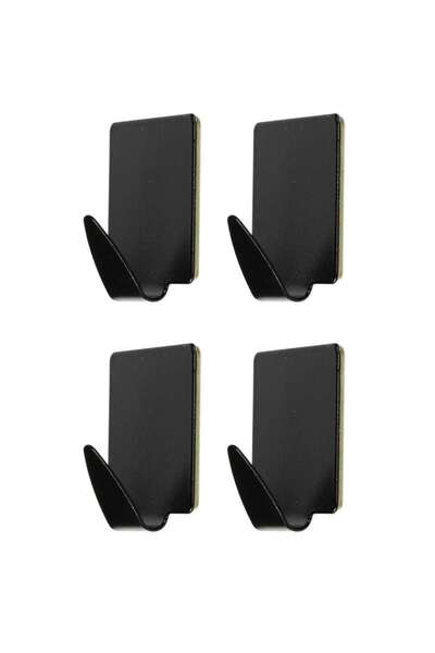 Benson Set of 4 towel racks, black color