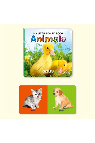 Generic Baby Animals Board Book with Colorful Pictures | Interactive Early Learning for Toddlers