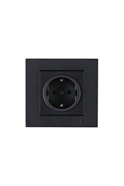 arvia FÜME TOPRAKLI PRİZ + ÇERÇEVESİ DAHİL