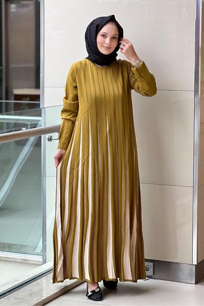 Mahal Crochet Knitwear Skirts Color Gradient Mercerized Dress