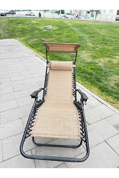 Larus Katlanır gölgelikli sandalye Bahçe kamp plaj uygundur