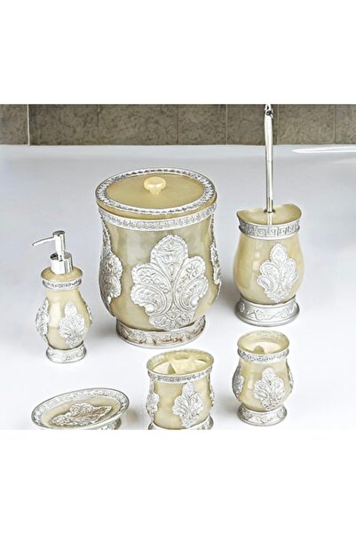 AROW Çırağan Home Polyester 6 Parça Banyo Takımı