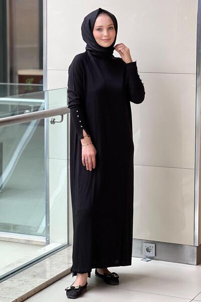 Mahal Crochet Knitwear Fisherman Basic Knitwear Dress