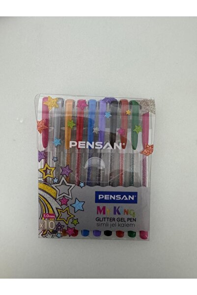 Pensan Ballpoint Pen My-King Gel Glitter 10 Colors