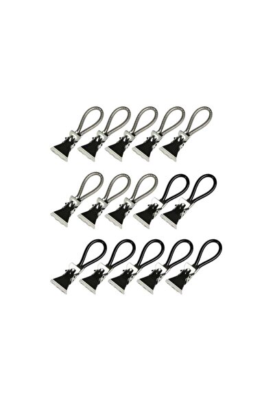 Benson Set 15 bucati suport prosoape gri-negru