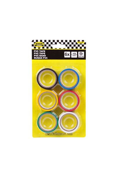 Benson Set 6 benzi izolatoare ,culori diferite ,3.5 metri/buc