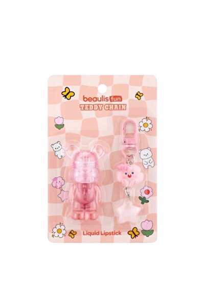 beaulis Fun Teddy Chain Likit Ruj 604 Pinky Bear