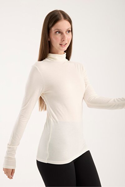 G-FOX Γυναικεία μπλούζα με λεπτό πλεκτό ζιβάγκο – ελαστική και απαλή υφή 3012